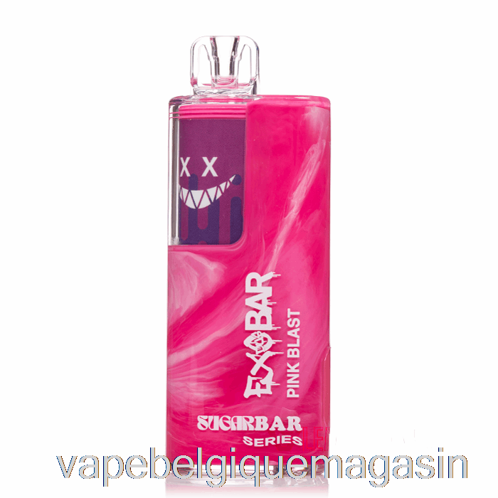 Vape Juice Exobar X Barre De Sucre Sb8000 Explosion Rose Jetable